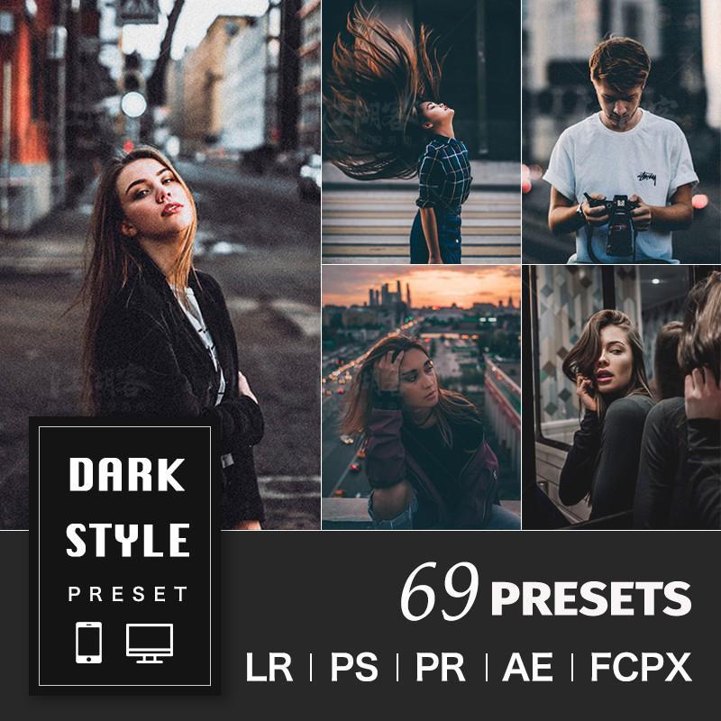 Dark Style Desktop & Mobile Lightroom Presets
