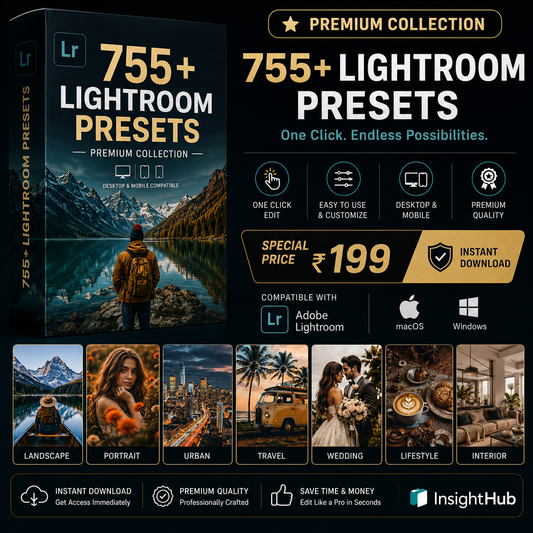 755 Premium Lightroom Presets Pack