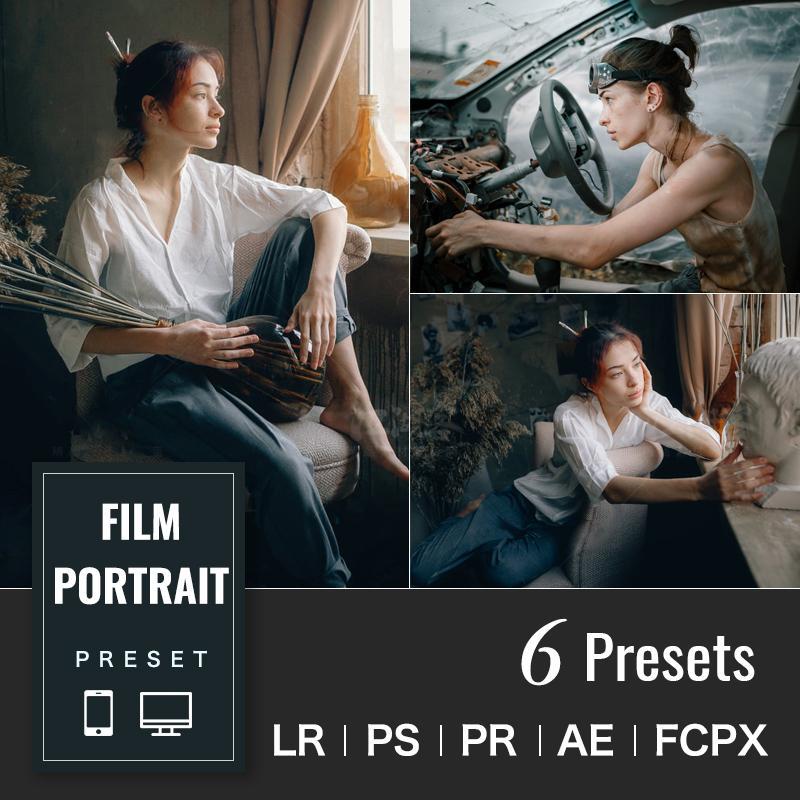 Film Portrait Desktop & Mobile Lightroom Presets