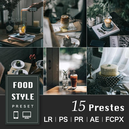 Food Style Desktop & Mobile Lightroom Presets
