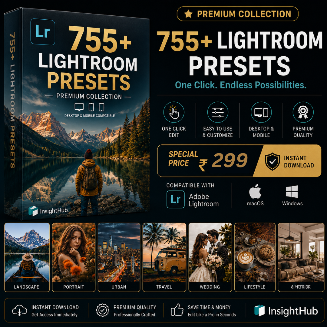 755 Premium Lightroom Presets Pack