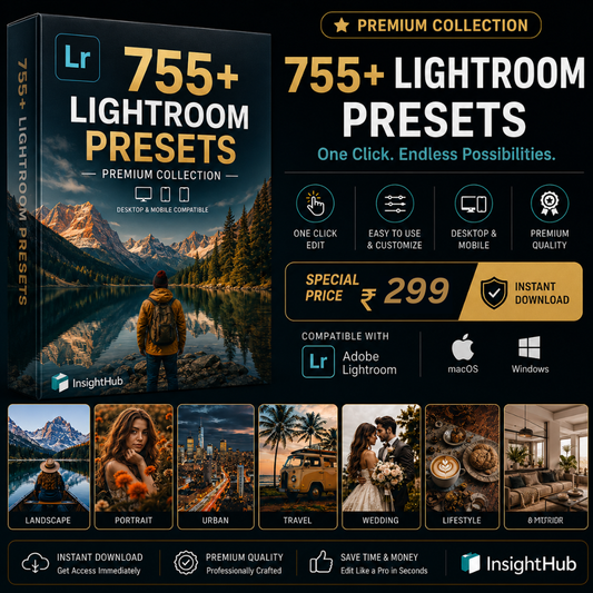 755 Premium Lightroom Presets Pack