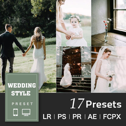 Natural Wedding Desktop & Mobile Lightroom Presets